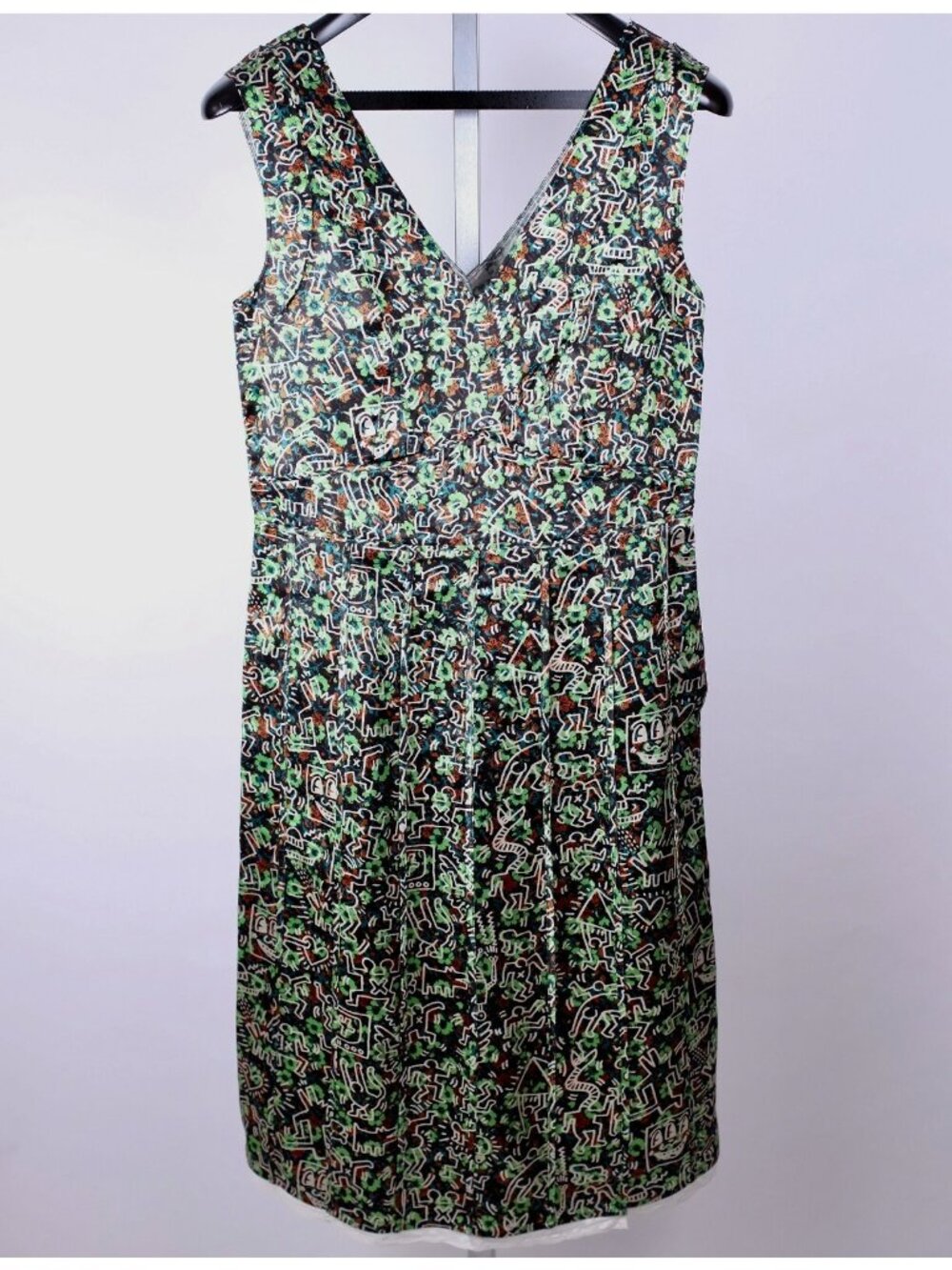 COACH sz 0 Keith Haring print dress floral sleeveless